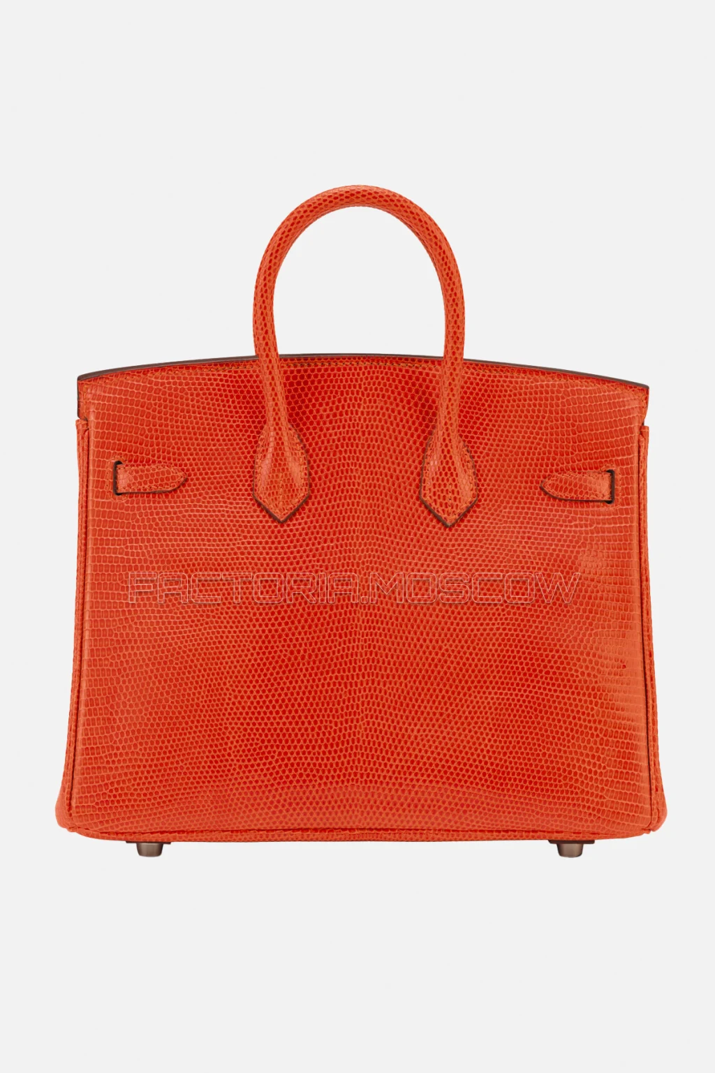 Hermes Birkin 25 Shiny Tangerine Lizard PHW