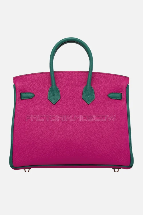 Hermes HSS Birkin 25 Clemence Magnolia/Malachite GHW