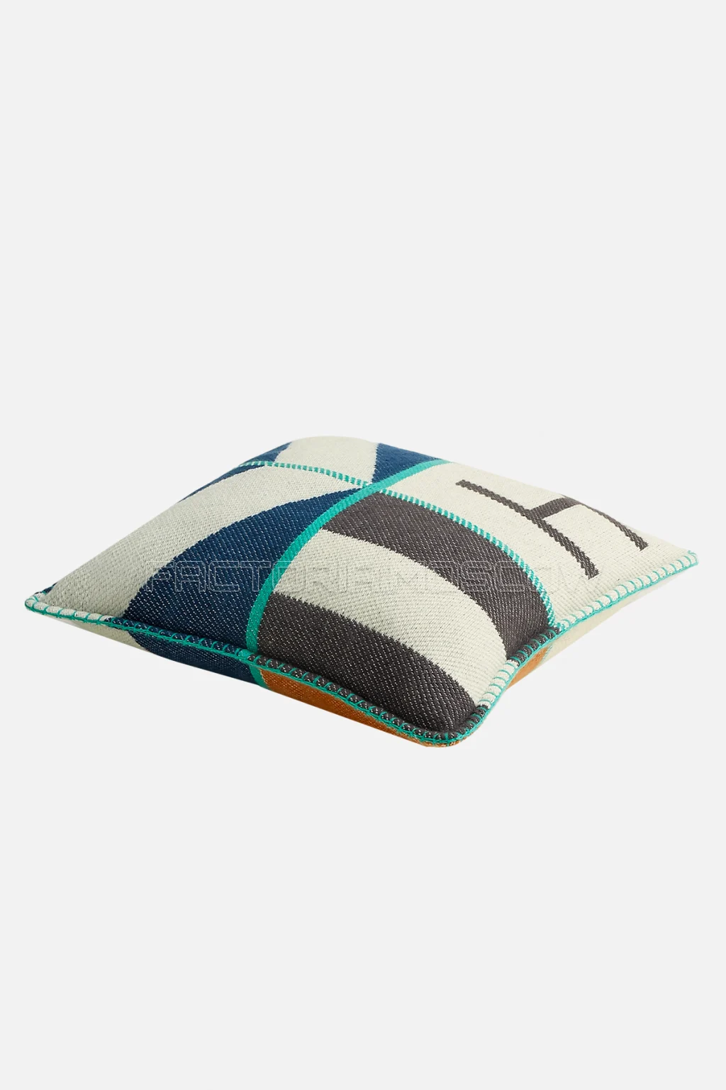 Hermes Avalon H Club pillow Colour Marine/Noisette