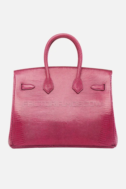 Hermes Birkin 25 Shiny Fuchsia Salvator Lizard PHW