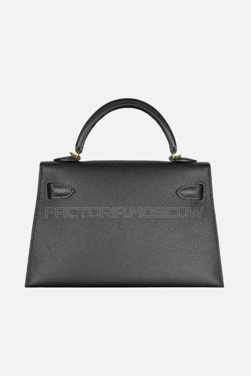 Hermes Kelly Mini 20 Epsom Colour Black GHW