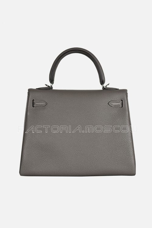 Hermes Kelly Retourne 25 Togo Colour Gris Etain PHW