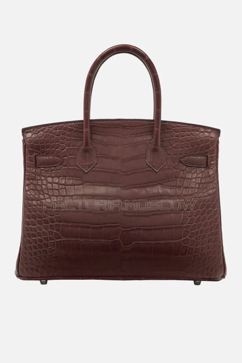 Hermes Birkin 30 Matte Alligator Bordeaux PHW