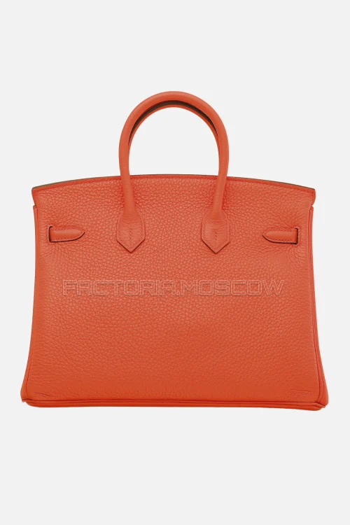 Hermes Birkin 25 Clemence Orange Poppy PHW