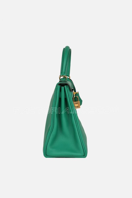 Hermès Retourne Kelly 25 Vert Vertigo Swift GHW