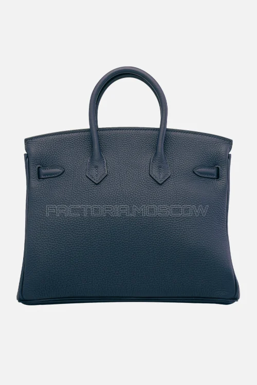 Hermes Birkin 25 Clemence Bleu De Malte GHW