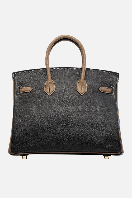 Hermes HSS Birkin 25 Chevre Black/Etoupe GHW