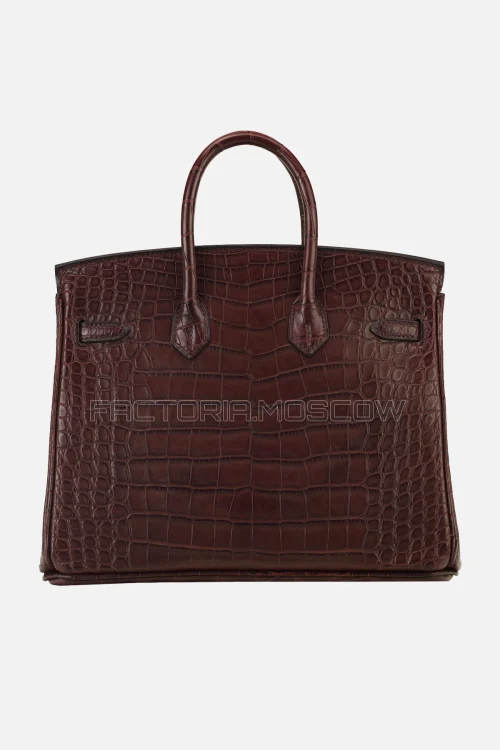 Hermes Birkin 25 Alligator Matte Bordeaux PHW