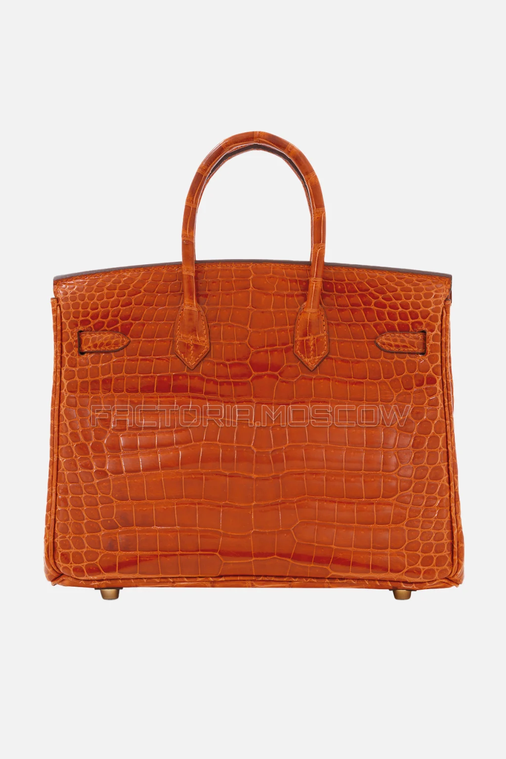Hermes Birkin 25 Shiny Pain D'Epice Porosus Crocodile GHW