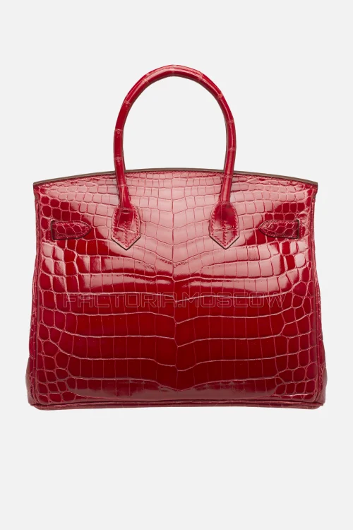Hermes Birkin 30 Shiny Braise Niloticus Crocodile PHW