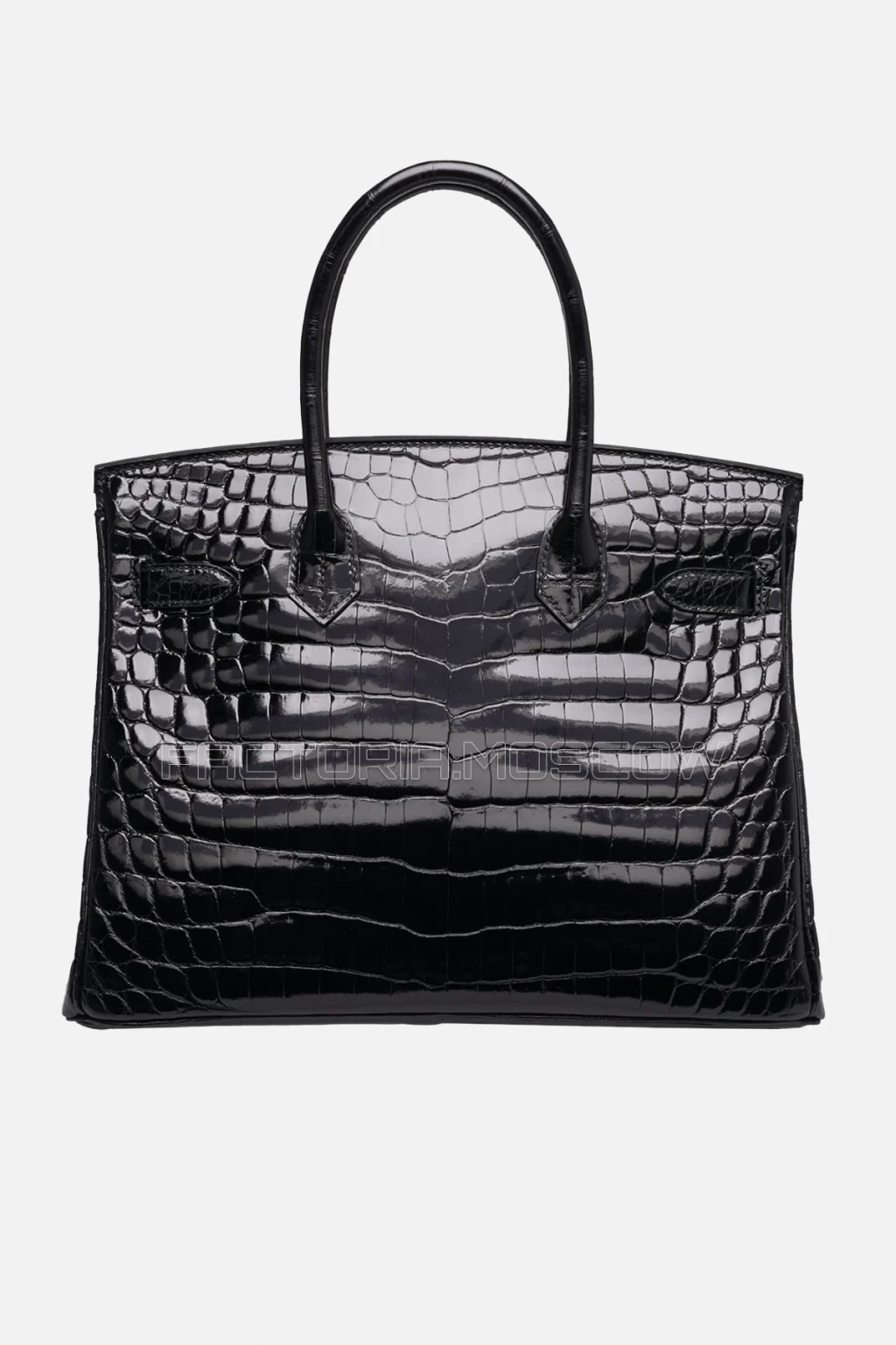 Hermes Birkin 30 Shiny Black Niloticus Crocodile GHW