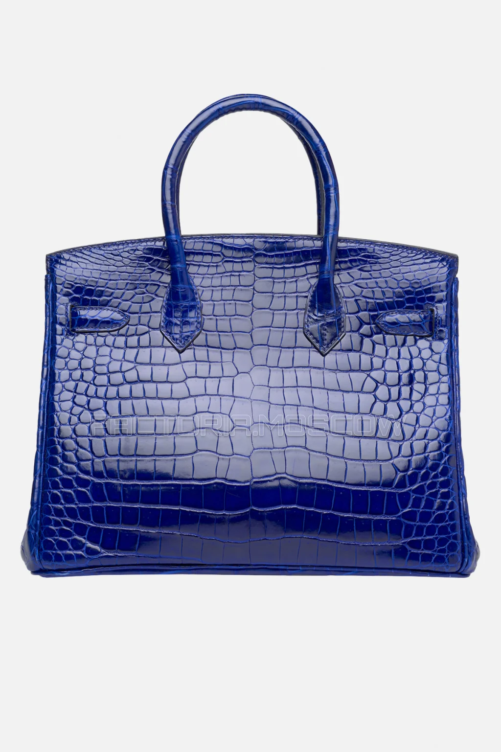 Hermes Birkin 30 Shiny Bleu Saphir Porosus Crocodile PHW
