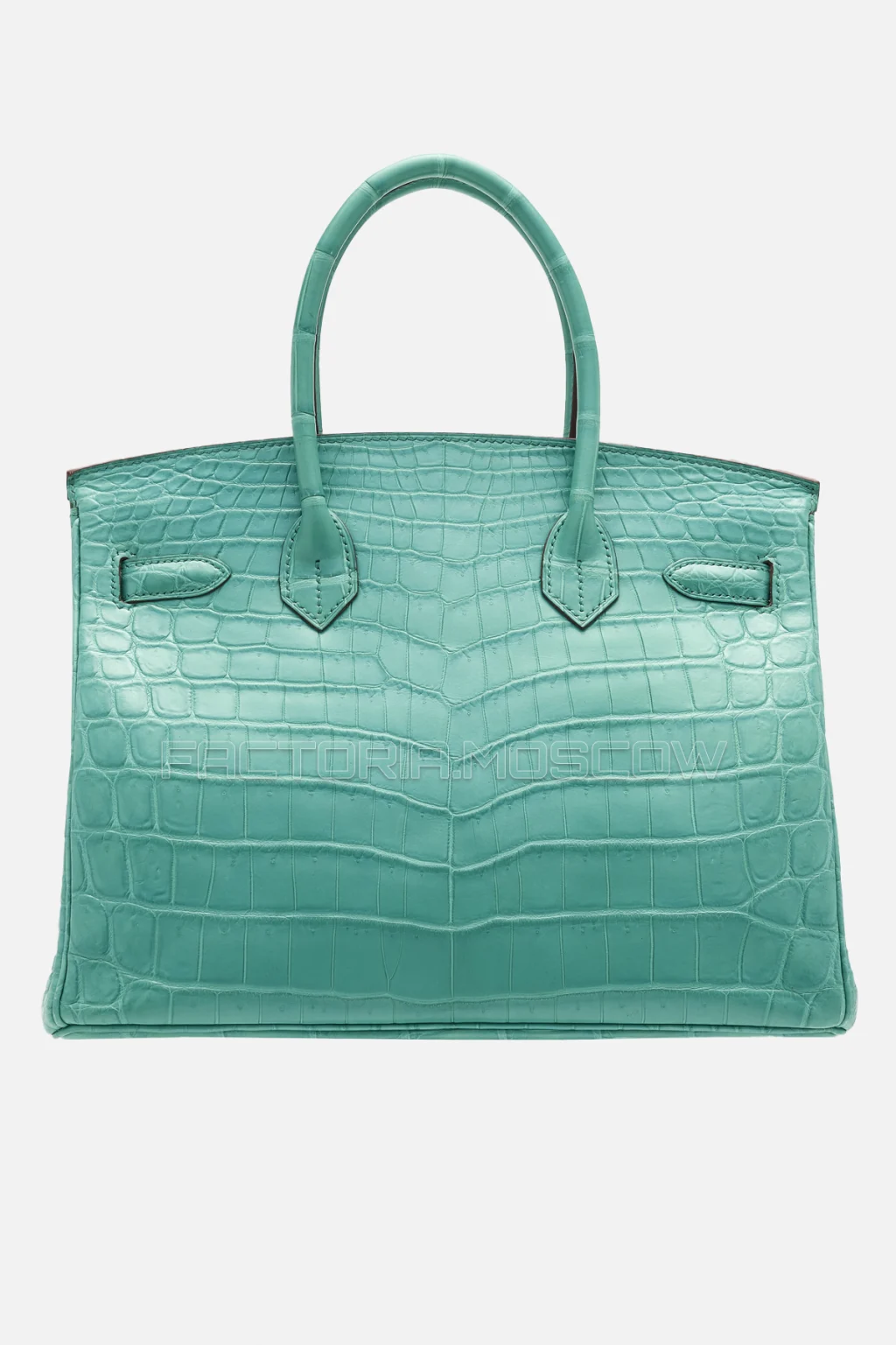 Hermes Birkin 30 Matte Bleu Paon Niloticus Crocodile GHW