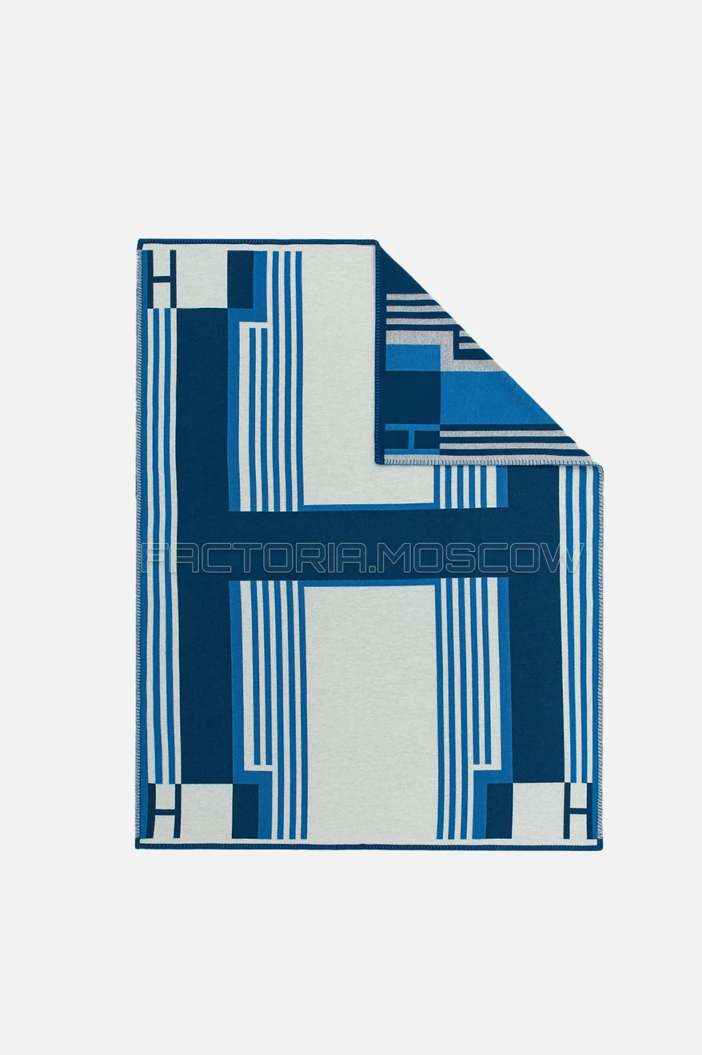 Hermes Ithaque blanket Colour Denim