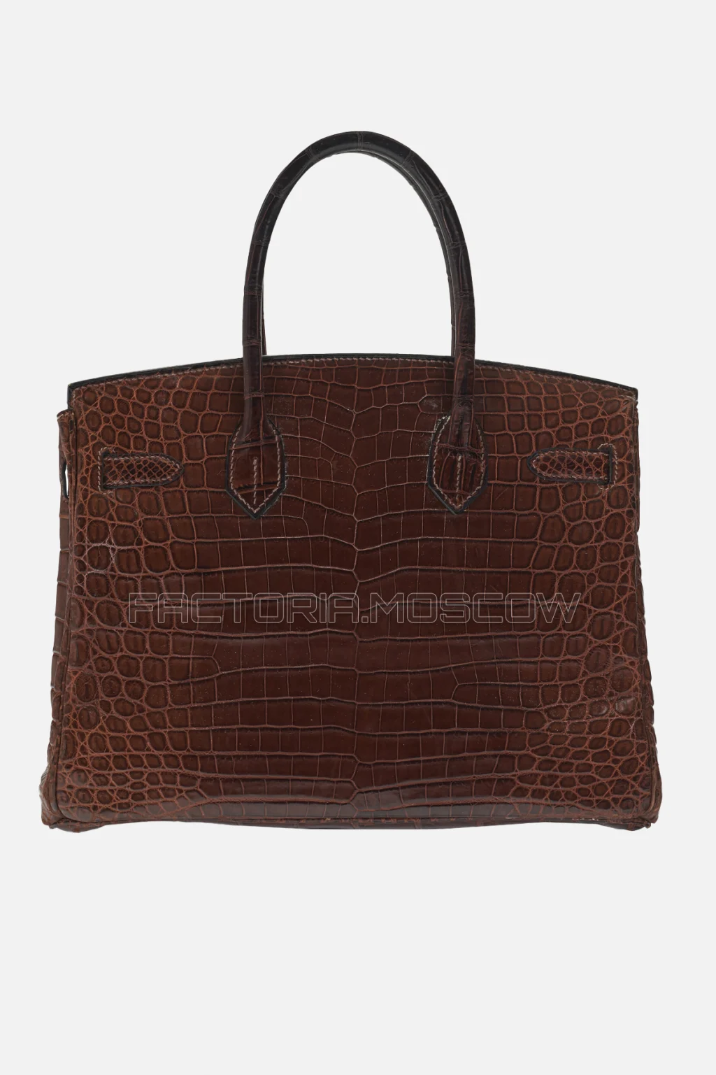 Hermes Birkin 30 Matte Marron Fonce Niloticus Crocodile PHW
