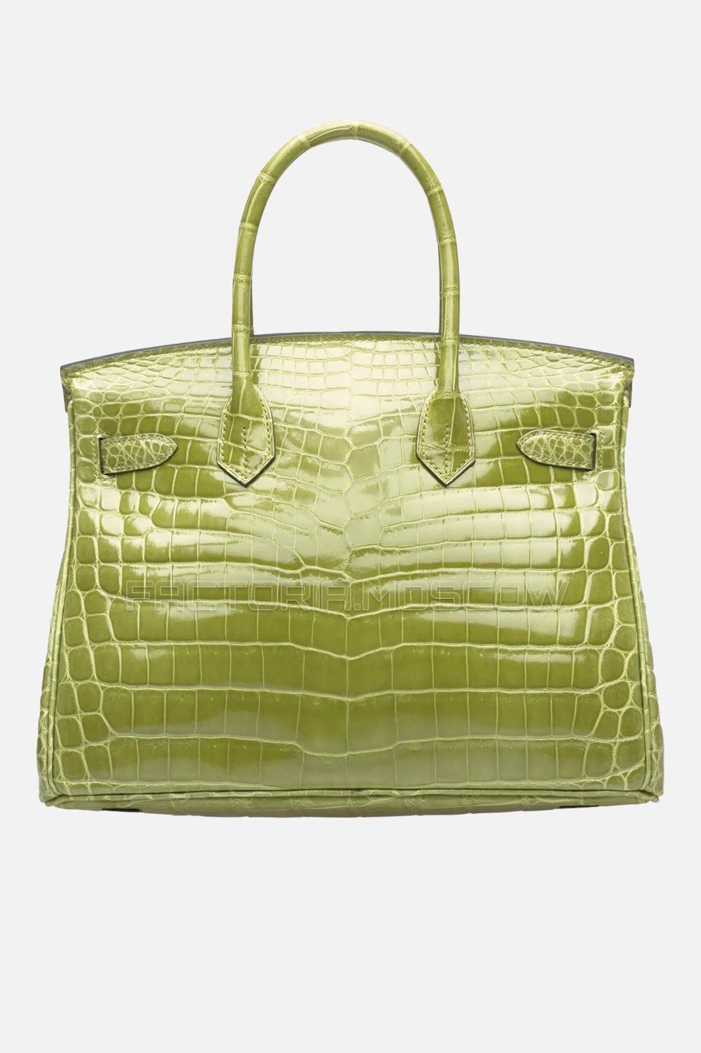 Hermes Birkin 30 Shiny Vert Anis Niloticus Crocodile PHW