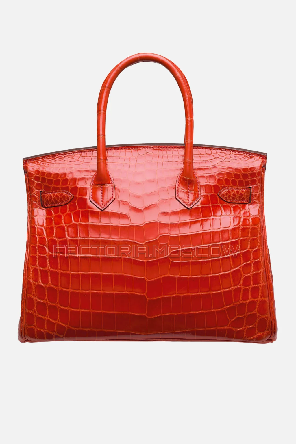 Hermes Birkin 30 Shiny Geranium Niloticus Crocodile PHW