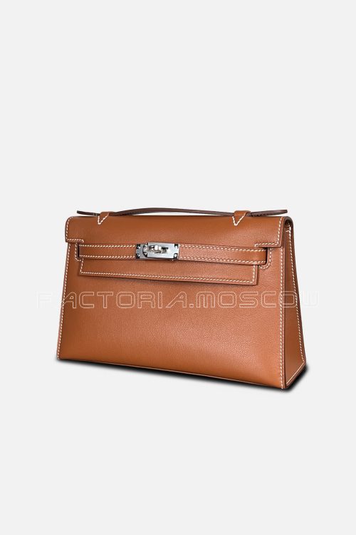 Hermes Kelly Pochette Swift Colour Gold PHW