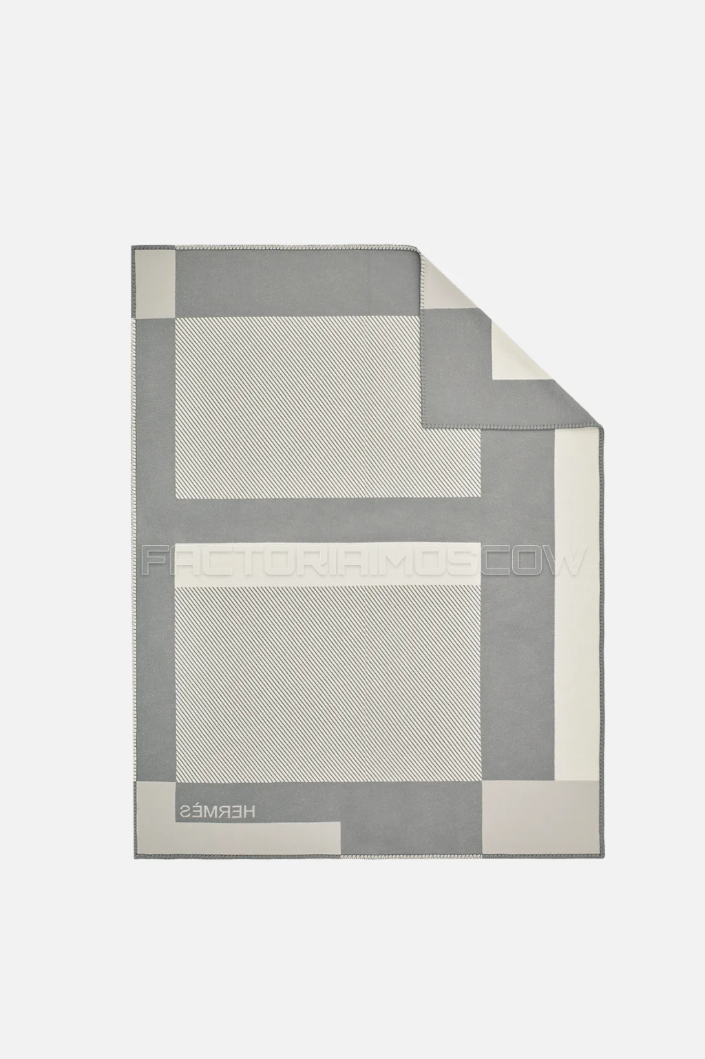 Hermes H Riviera blanket Colour Gris