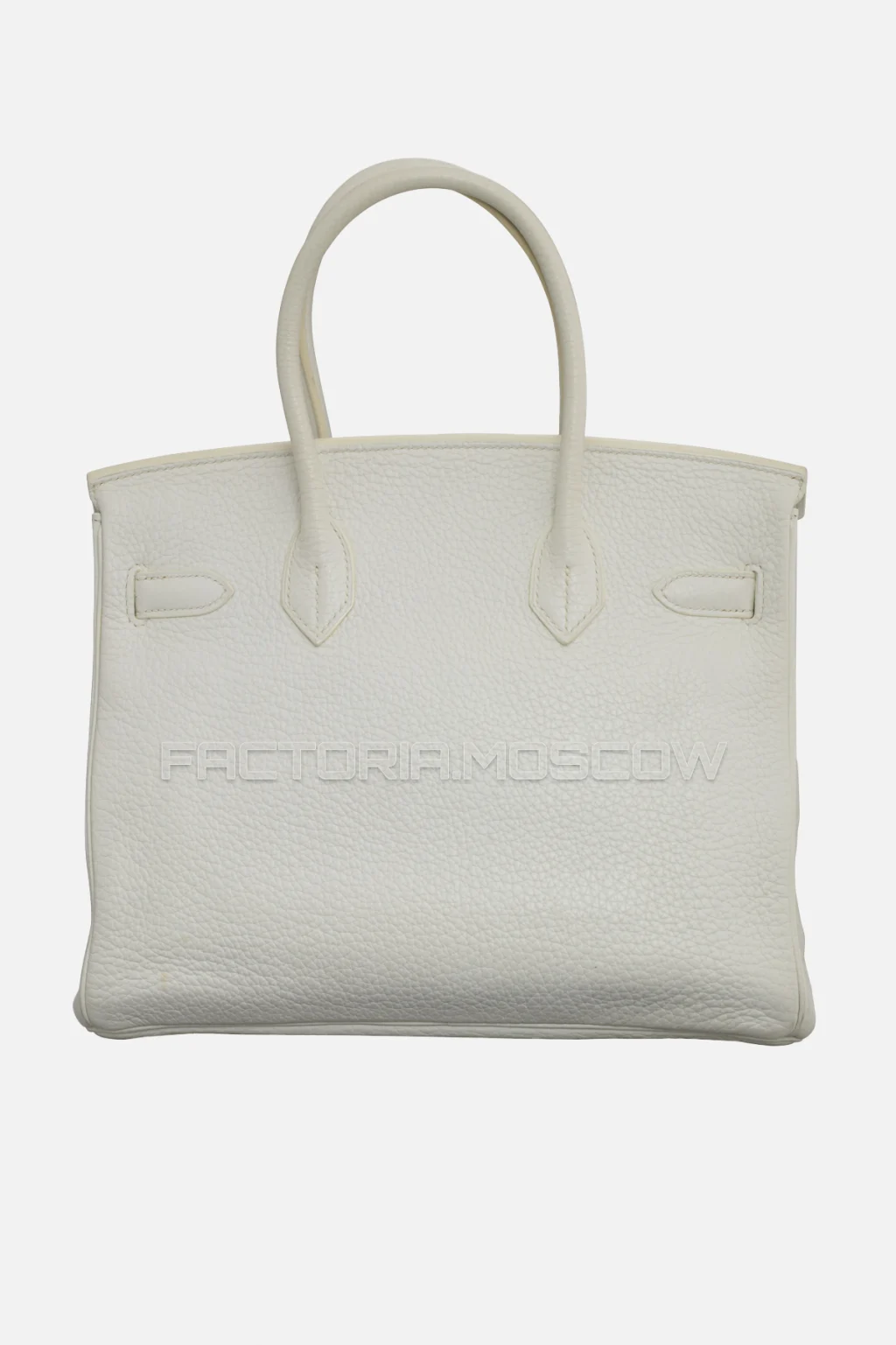 Hermes Birkin 30 White/Bleu Marine Clemence PHW