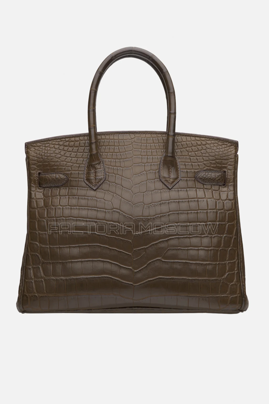 Hermes Birkin 30 Matte Gris Elephant Niloticus Crocodile PHW