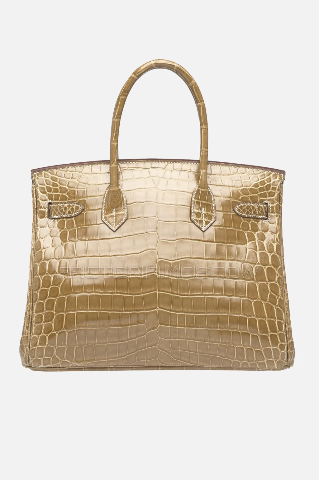 Hermes Birkin 30 Shiny Ficelle Niloticus Crocodile PHW