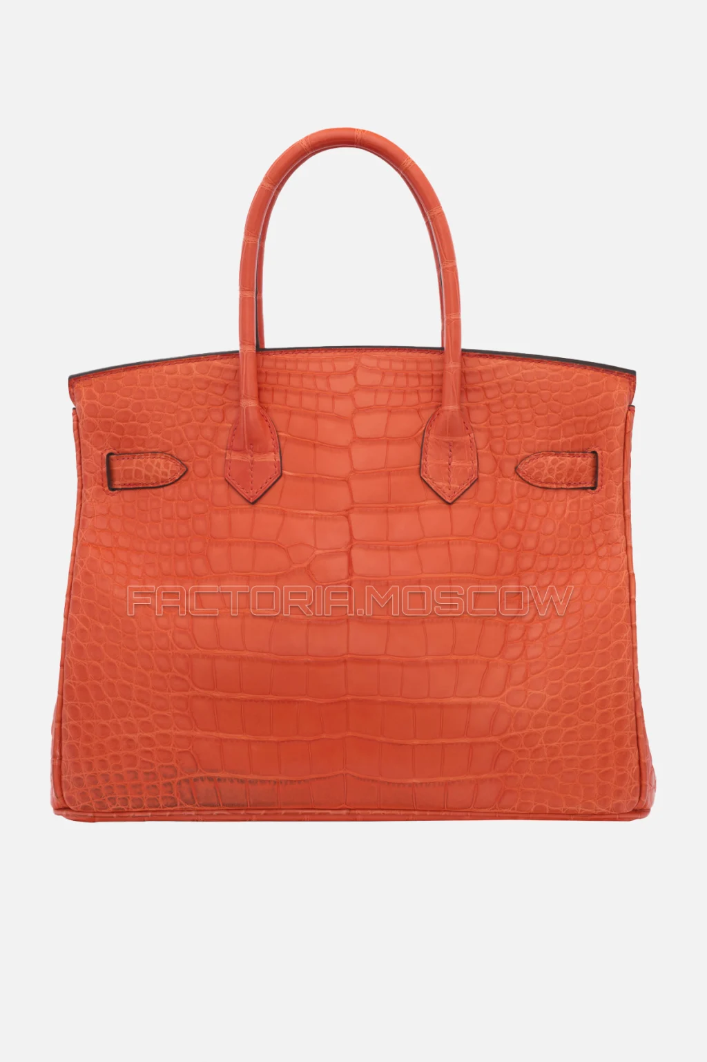 Hermes Birkin 30 Matte Orange Poppy Alligator PHW