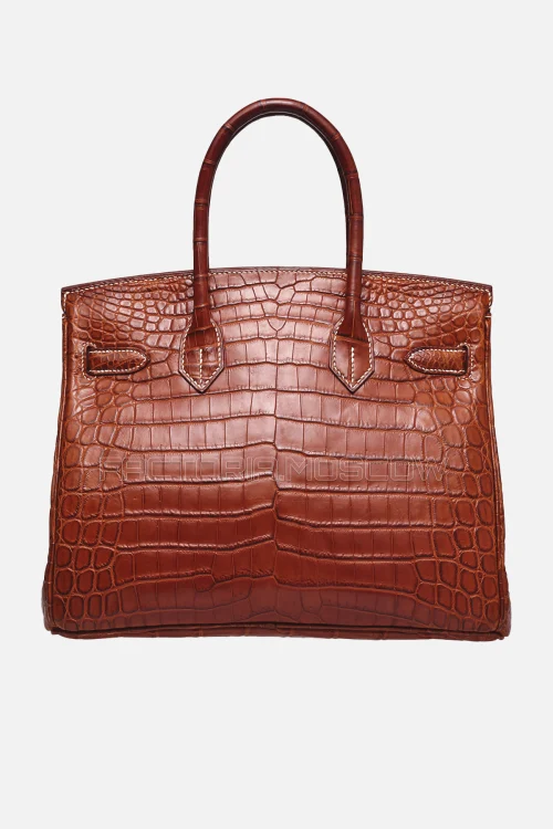 Hermes Birkin 30 Matte Fauve Niloticus Crocodile PHW