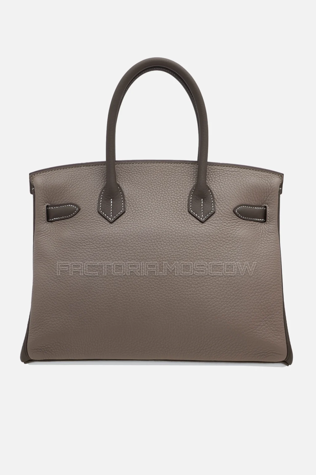 Hermes Birkin 30 Gris Tourterelle/Étoupe/White Clemence PHW