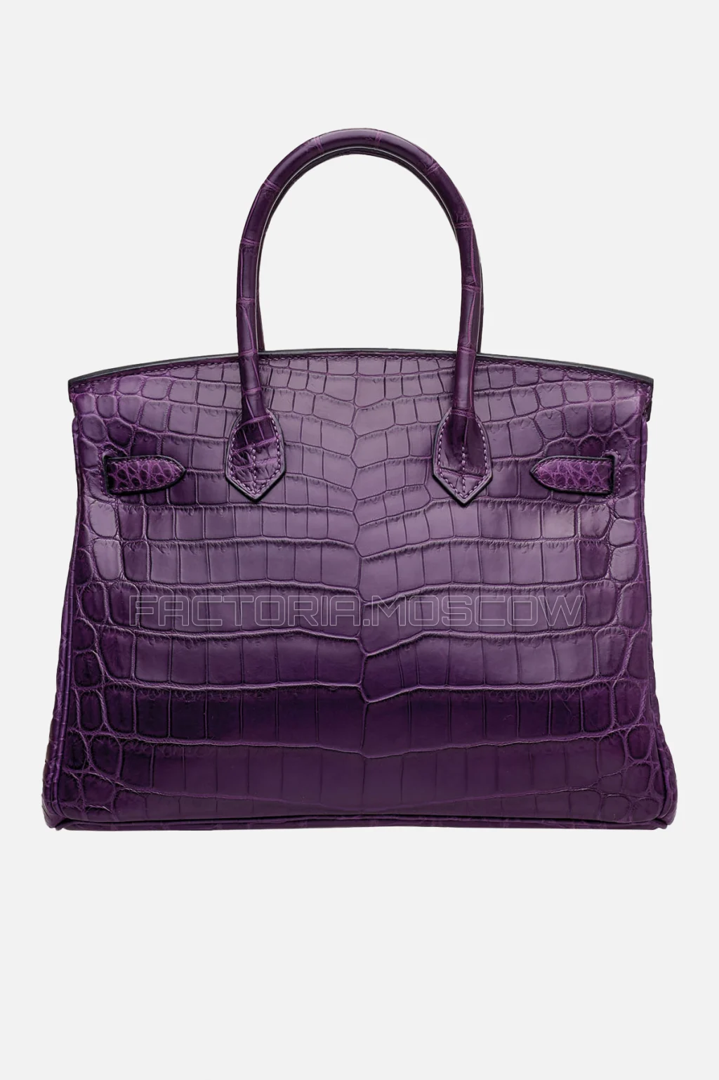 Hermes Birkin 30 Matte Amethyste Niloticus Crocodile PHW