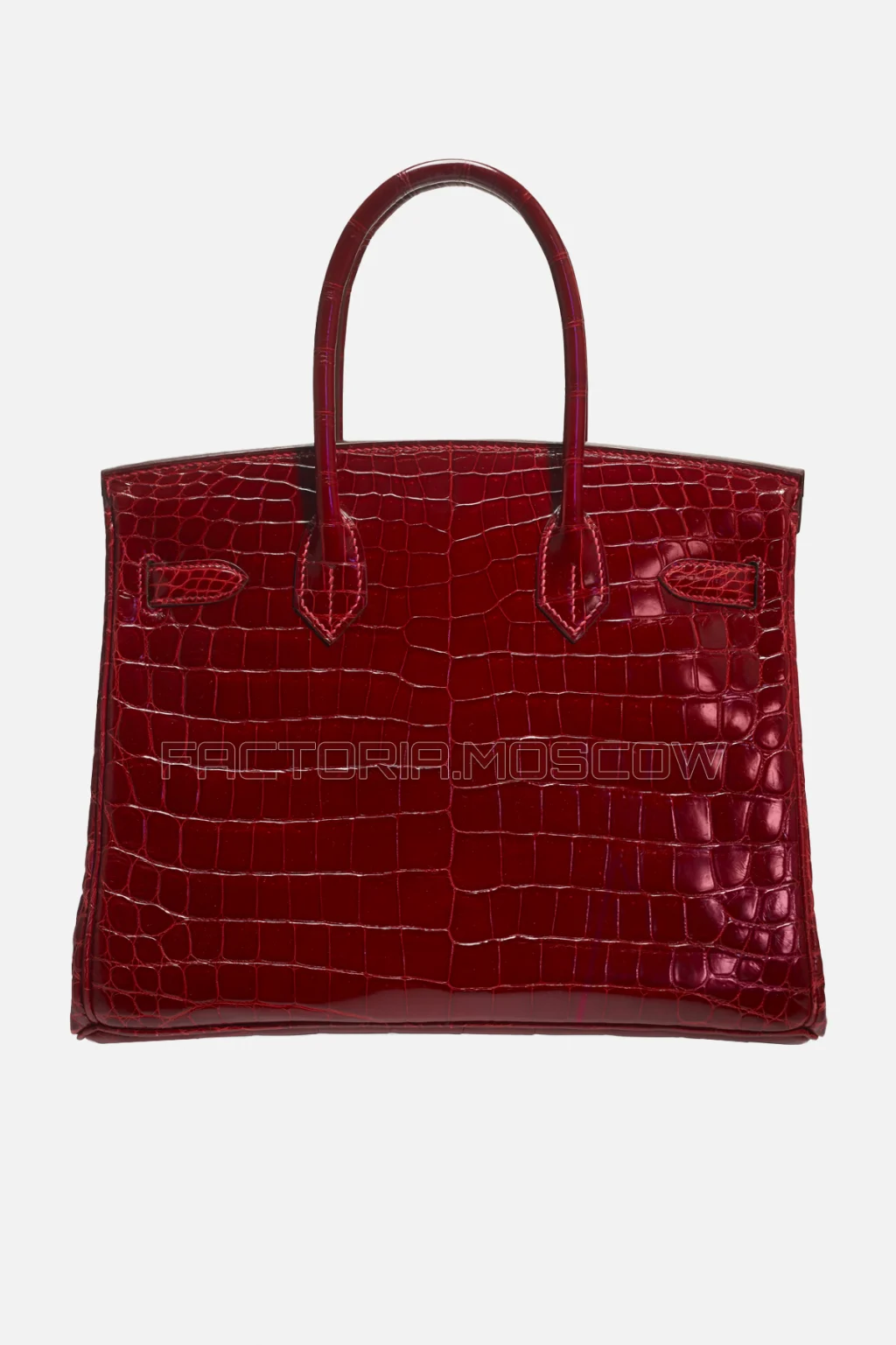 Hermes Birkin 30 Shiny Rouge Vif Niloticus Crocodile PHW
