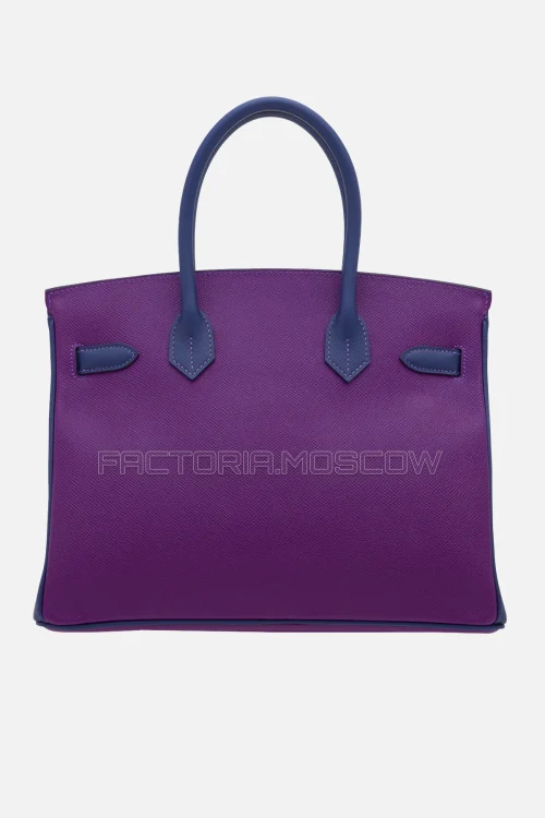 Hermes Birkin 30 Anemone/Bleu Saphir Epsom GHW