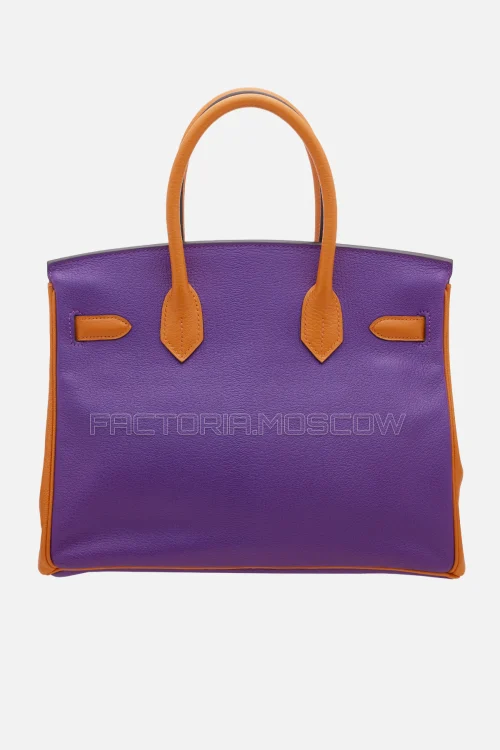 Hermes Birkin 30 Rose Tyrien/Orange Chevre PHW