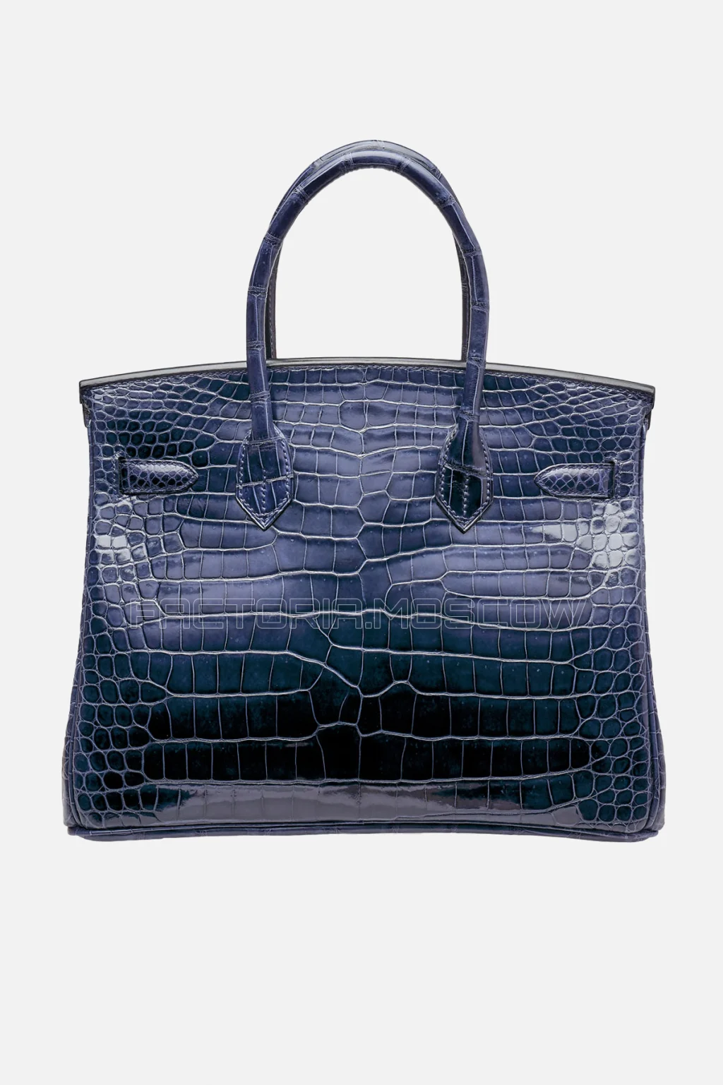 Hermes Birkin 30 Shiny Bleu Adysse Porosus Crocodile PHW
