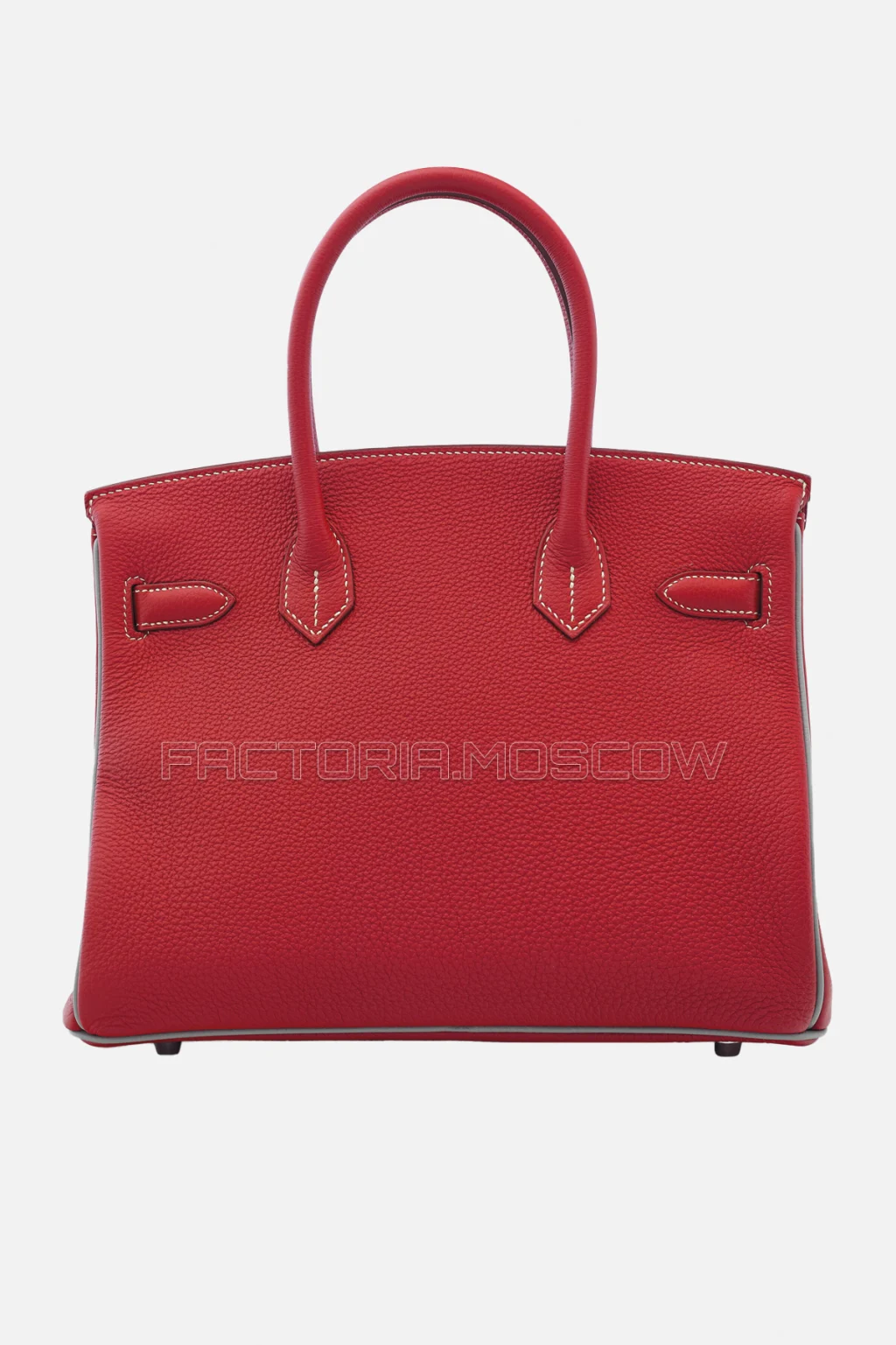 Hermes Birkin 30 Vermillon/Gris Mouette Togo PHW