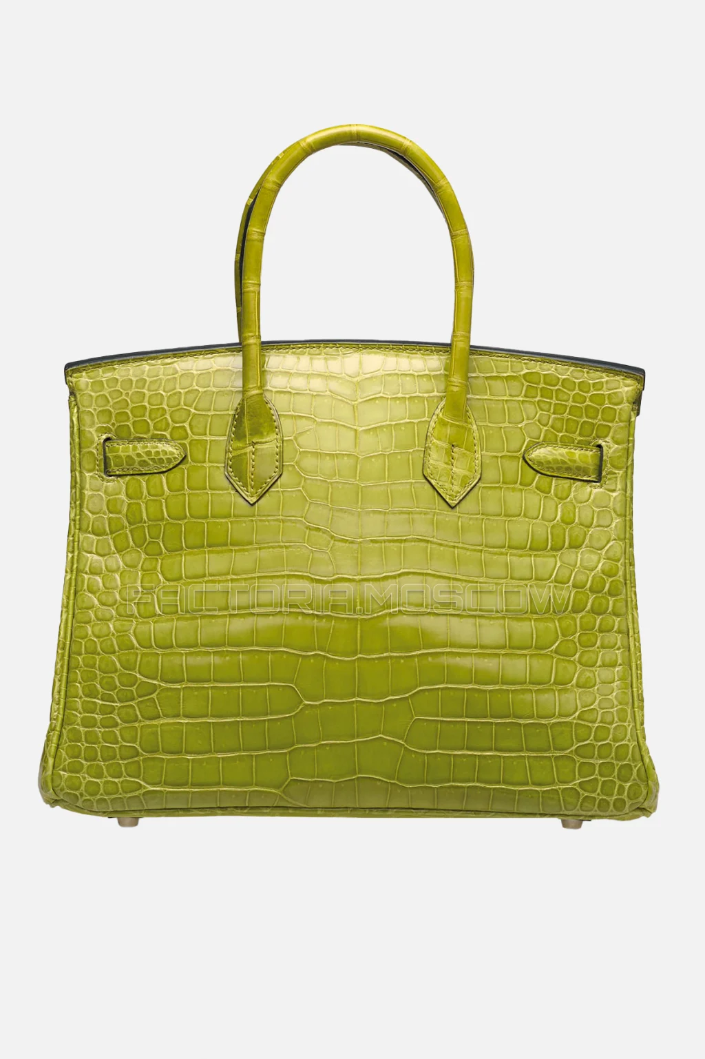 Hermes Birkin 30 Shiny Vert Chartreuse Porosus Crocodile PHW