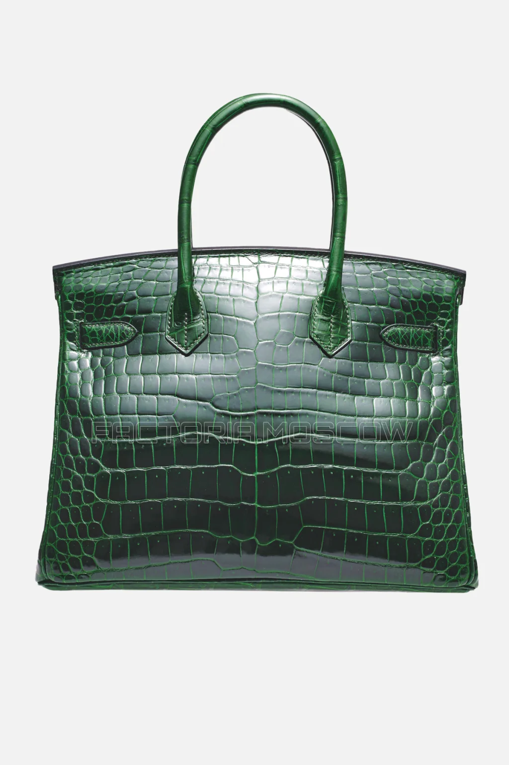 Hermes Birkin 30 Shiny Vert Émeraude Porosus Crocodile PHW