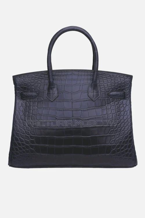 Hermes Birkin 30 Matte Alligator Bleu Marine/Rose Scheherazade PHW