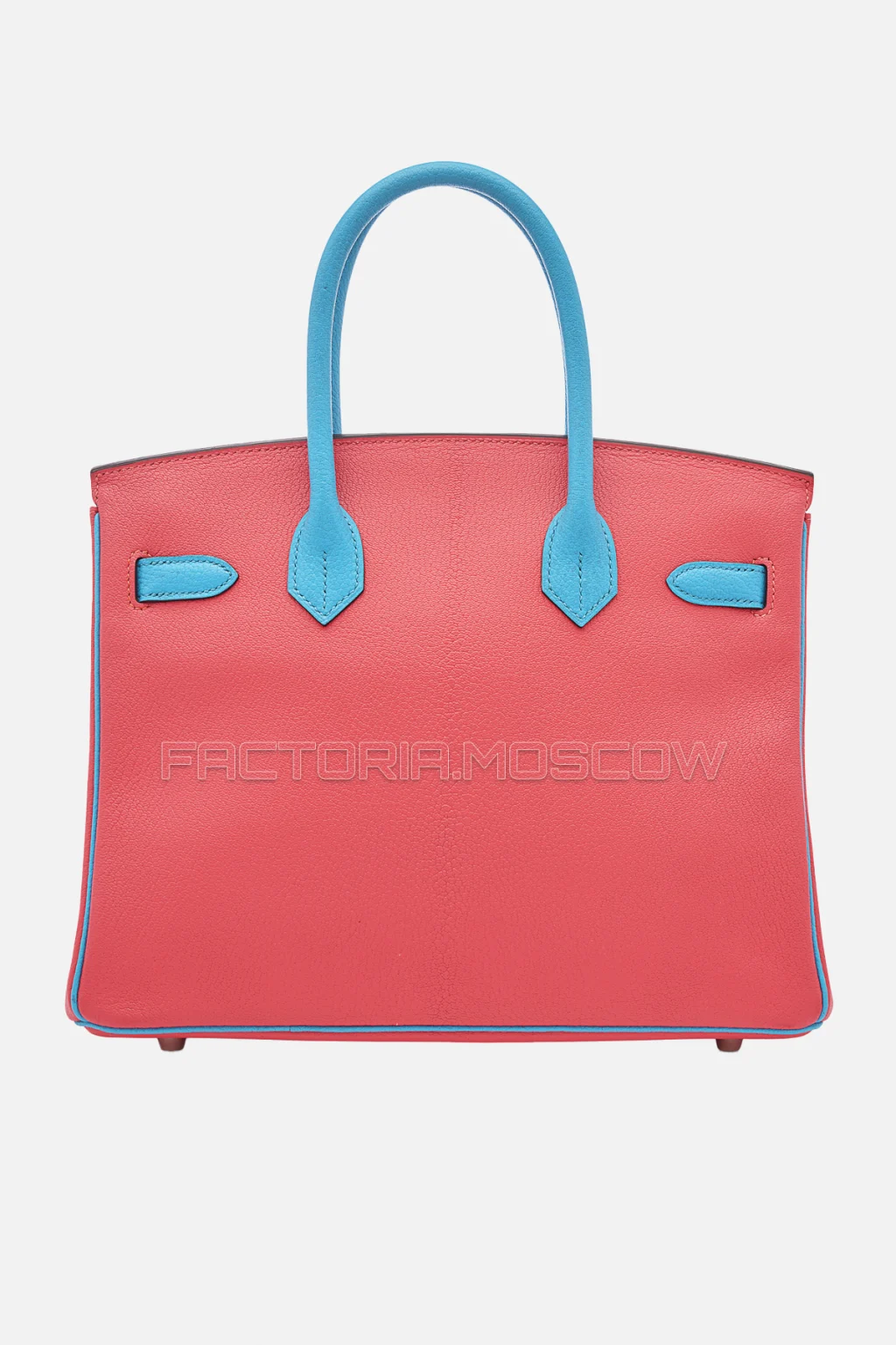 Hermes Birkin 30 Rose Lipstick/Bleu Aztec Chevre PHW