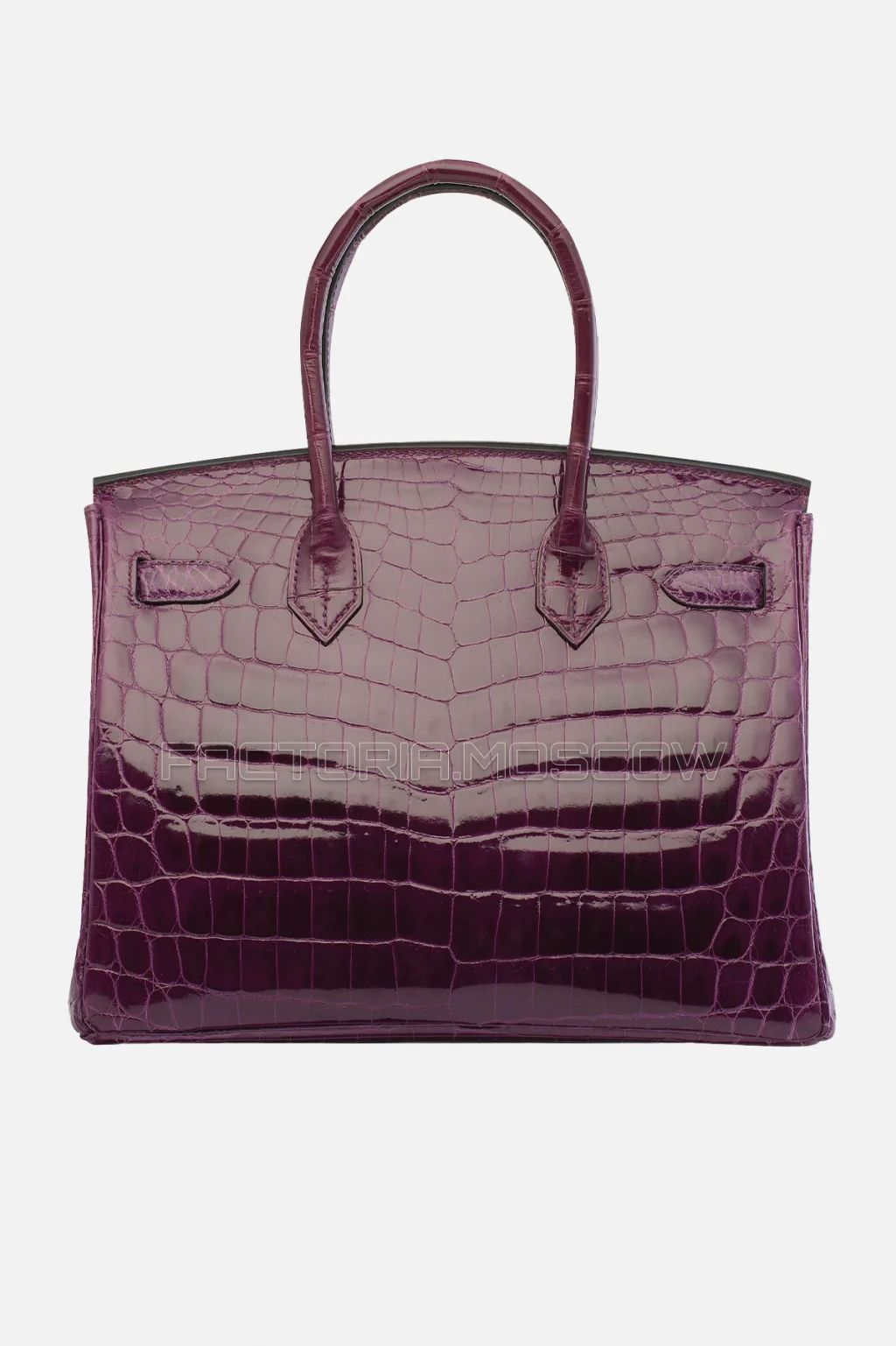 Hermes Birkin 30 Shiny Amethyste Niloticus Crocodile PHW