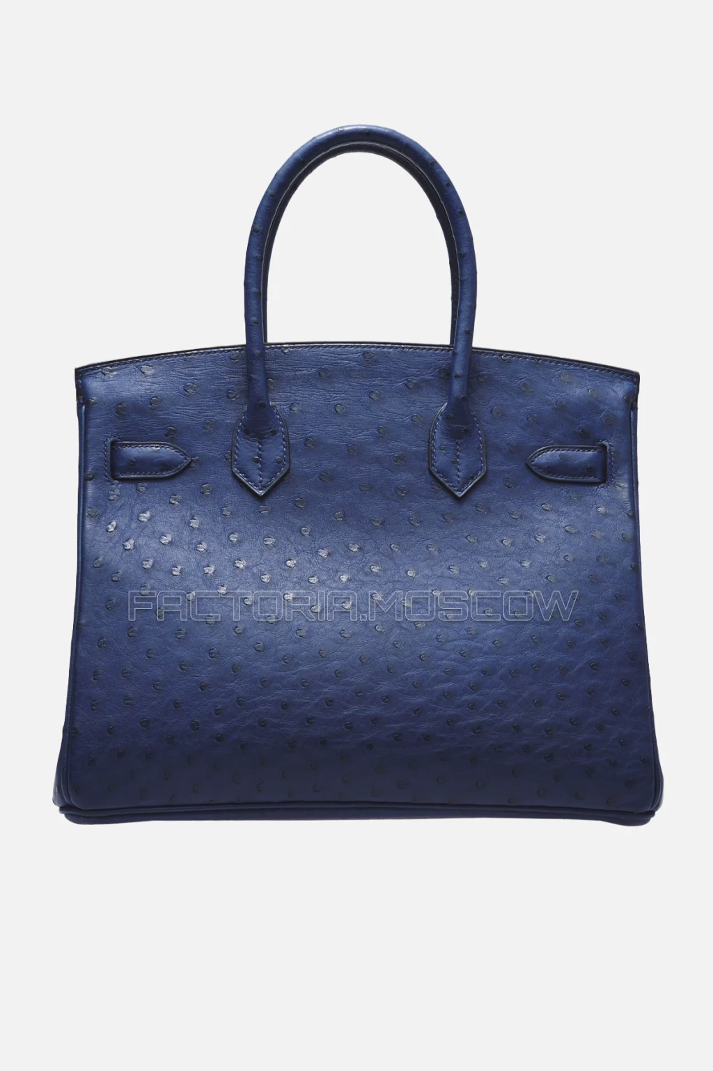 Hermes Birkin 30 Blue De Malte Ostrich GHW