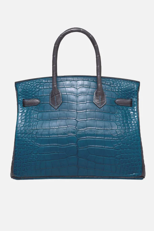 Hermes Birkin 30 Matte Alligator Colvert/Graphite PHW