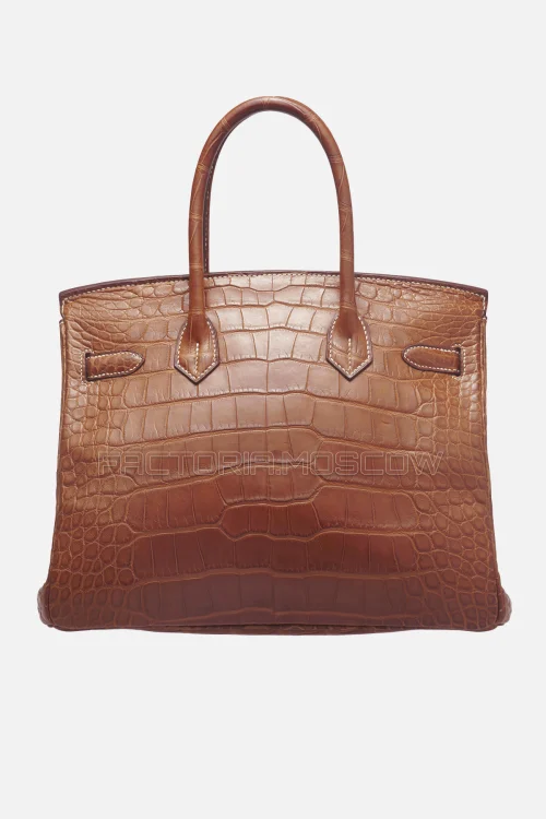 Hermes Birkin 30 Matte Alligator Fauve Barenia PHW