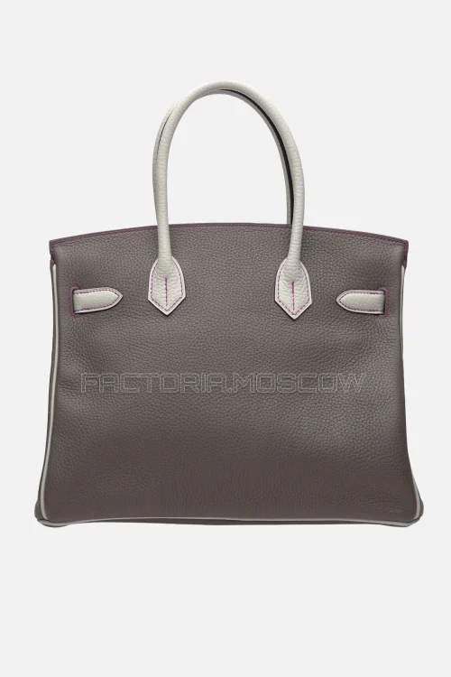 Hermes Birkin 30 Etain/Gris Perle Clemence PHW