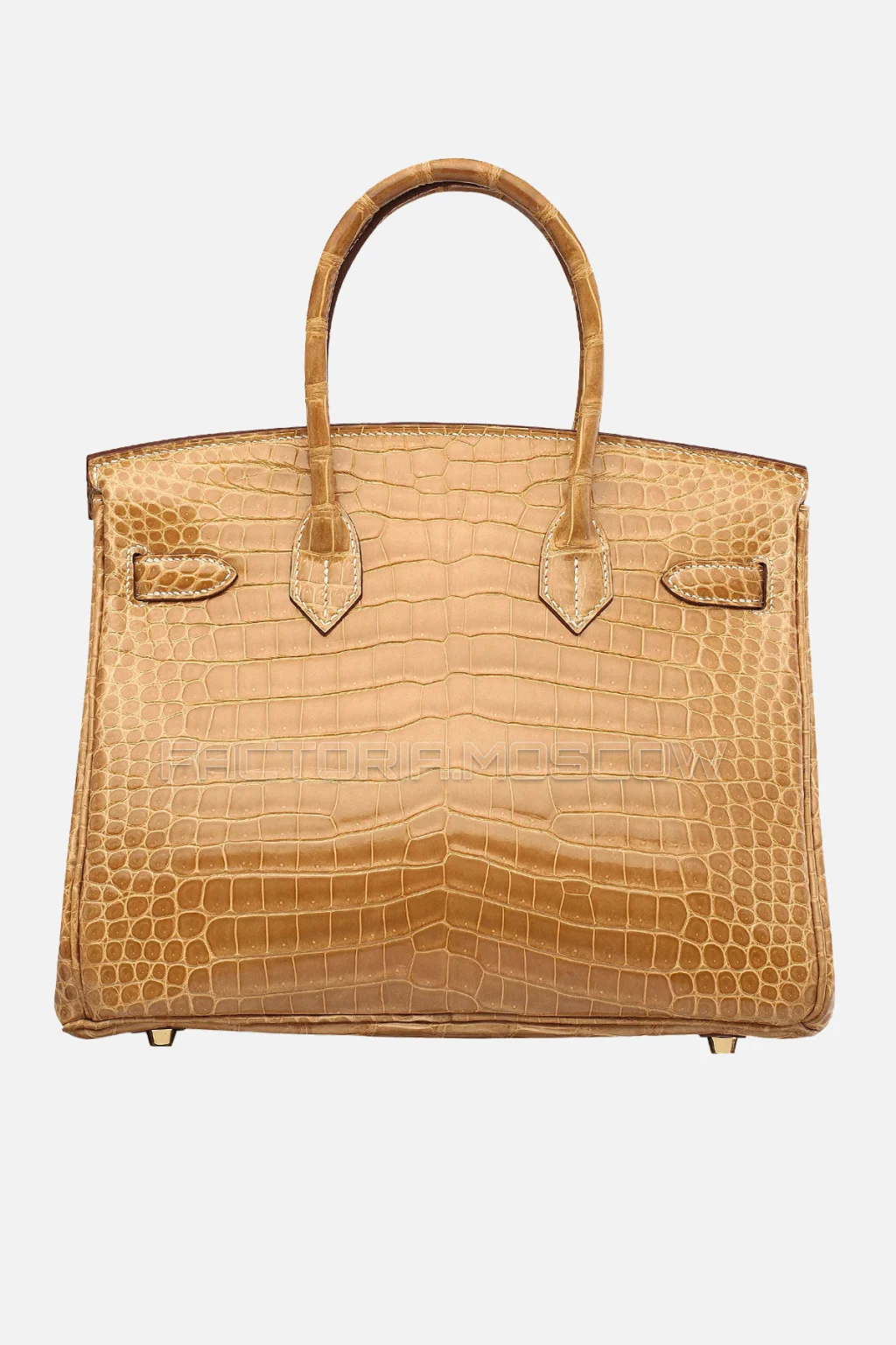 Hermes Birkin 30 Shiny Porosus Crocodile Ficelle GHW
