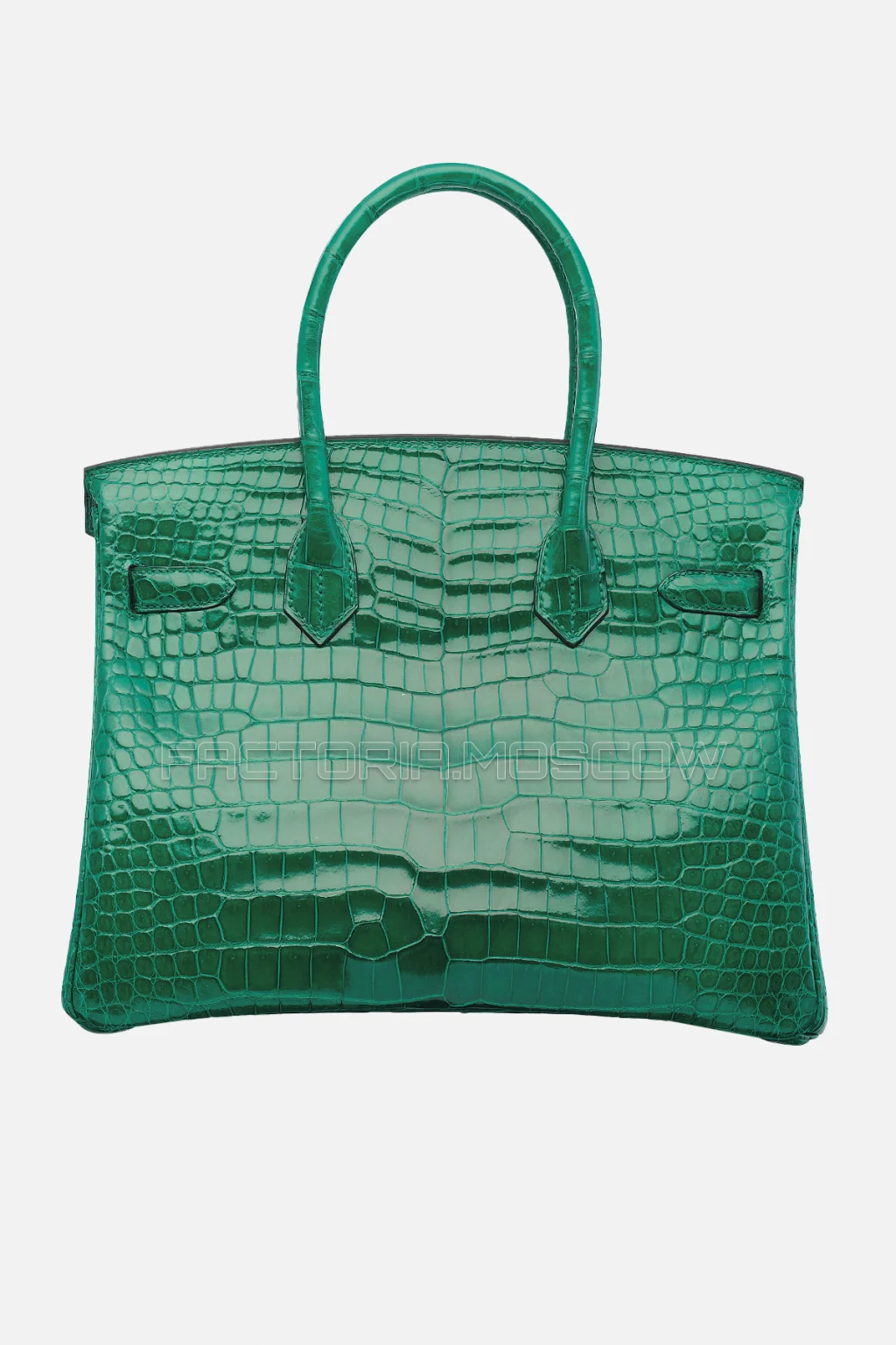 Hermes Birkin 30 Shiny Cactus Porosus Crocodile GHW
