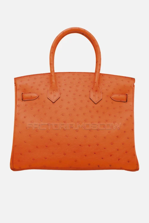 Hermes Birkin 30 Orange Ostrich GHW