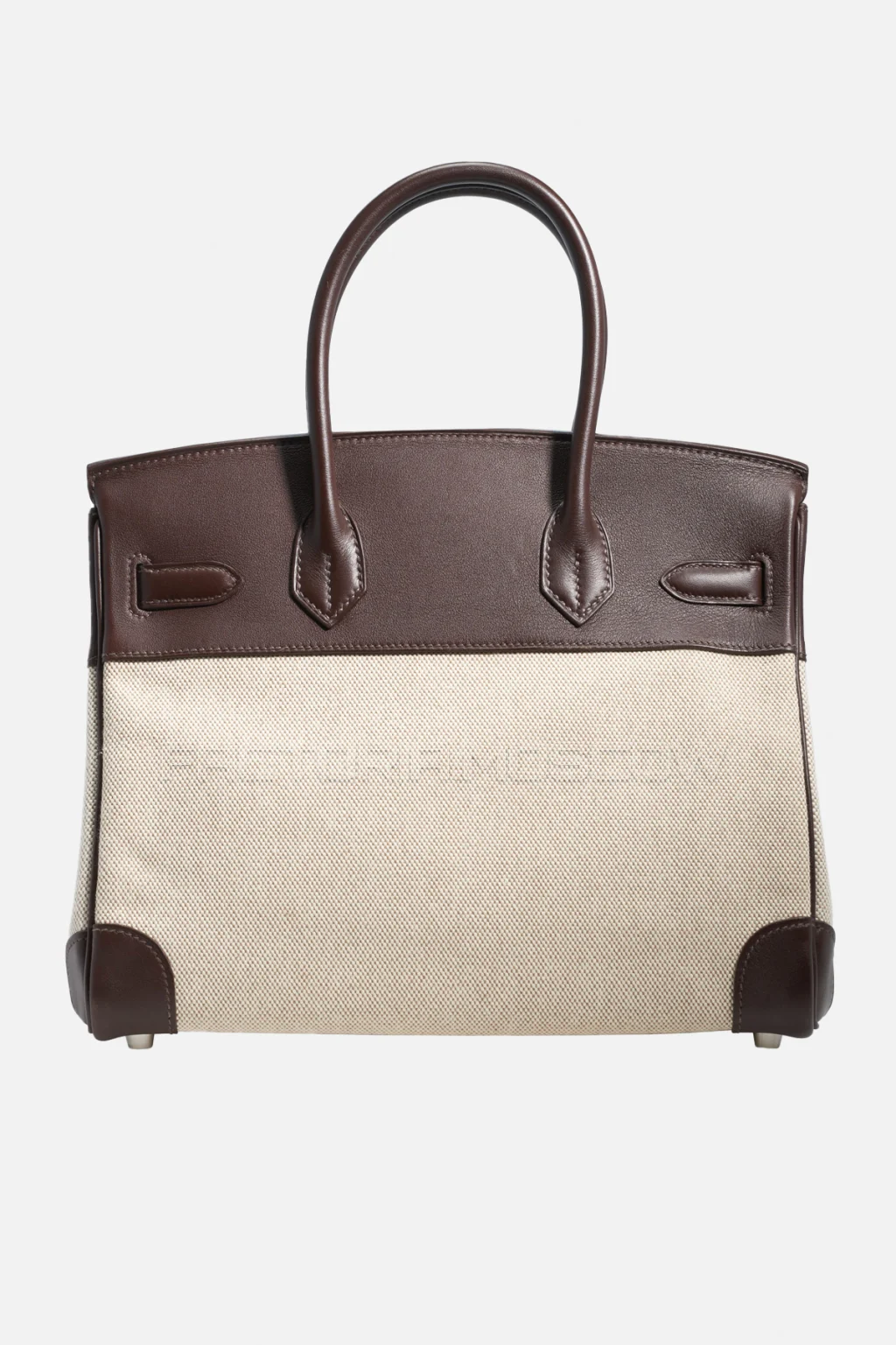 Hermes Birkin 30 Chocolat Swift/Toile PHW