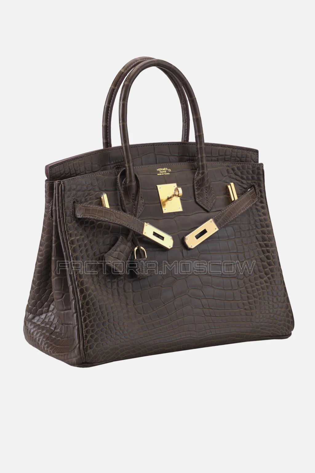 Hermes Birkin 30 Matte Gris Elephant Alligator GHW