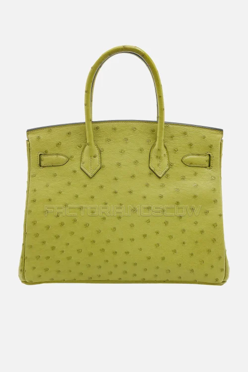 Hermes Birkin 30 Vert Anis Ostrich PHW